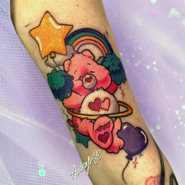 Distinctive Female Carebears Tattoo Designs