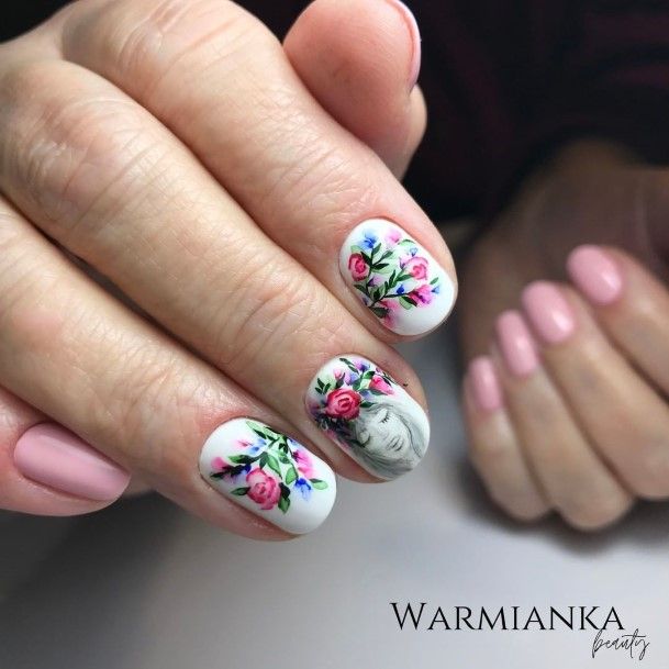 Distinctive Female Cartoon Nail Designs