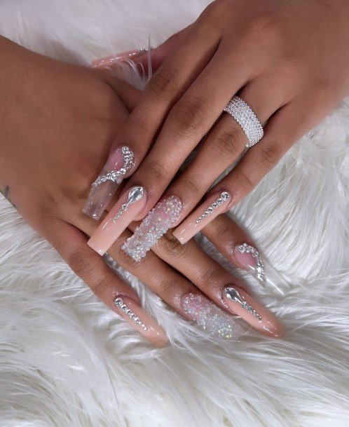 Distinctive Female Caviar Nail Designs