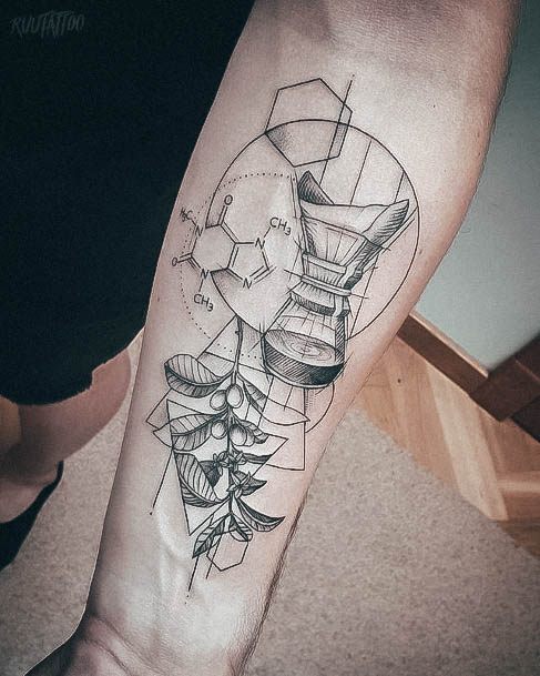 Distinctive Female Coffee Pot Tattoo Designs