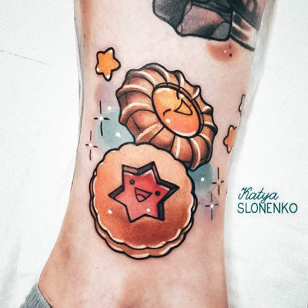 Distinctive Female Cookie Tattoo Designs