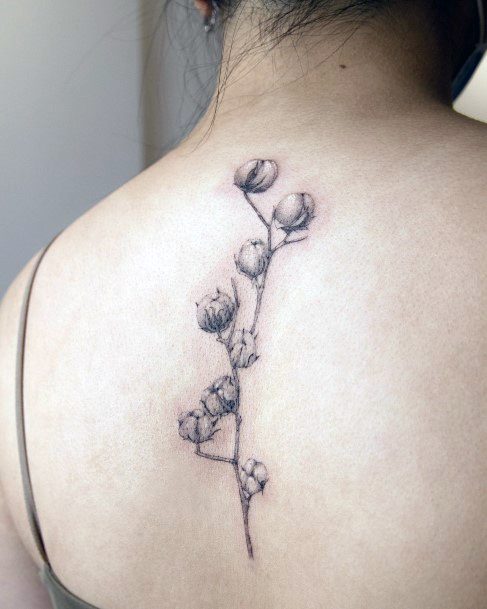 Distinctive Female Cotton Tattoo Designs