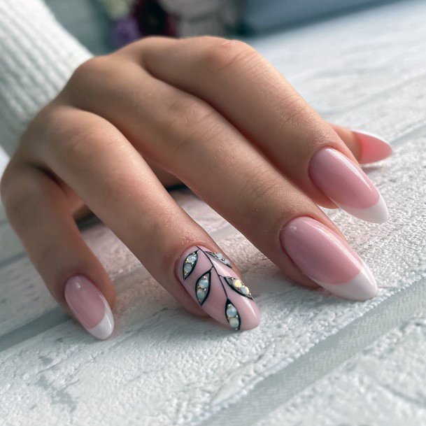 Distinctive Female Crystals Nail Designs