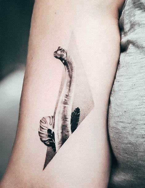 Distinctive Female Dinosaur Tattoo Designs