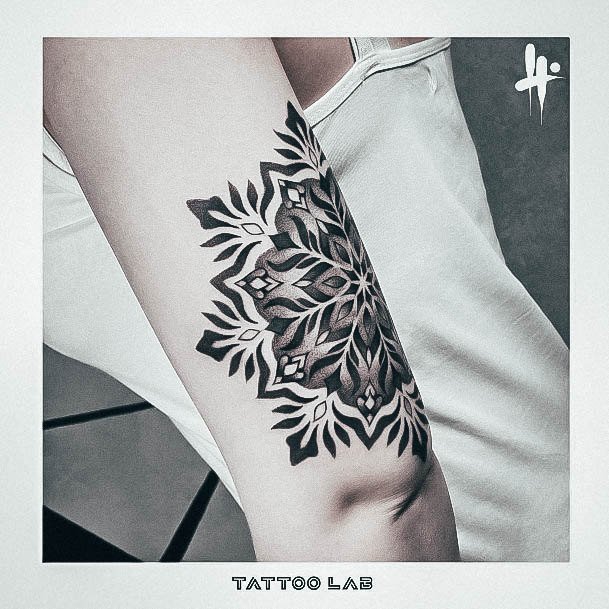 Distinctive Female Elbow Tattoo Designs