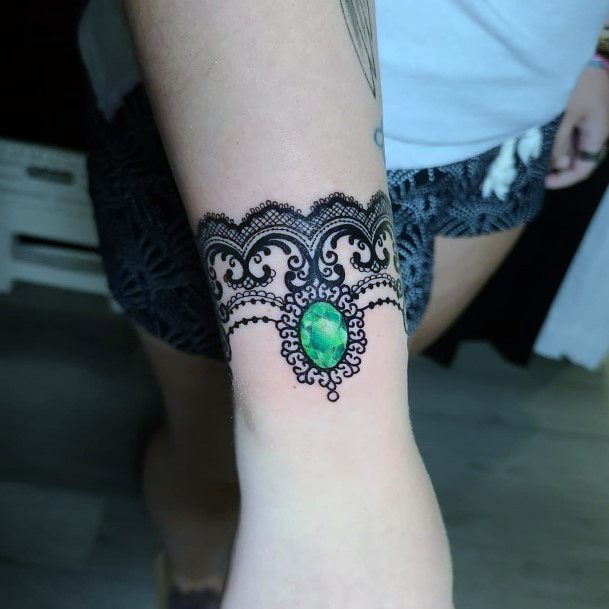 Distinctive Female Emerald Tattoo Designs