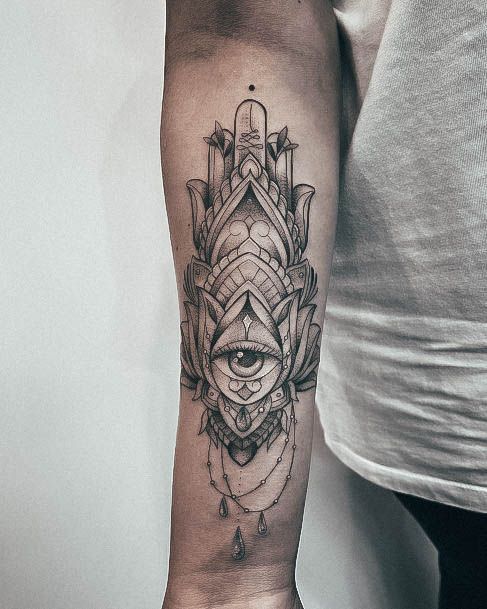 Distinctive Female Evil Eye Tattoo Designs