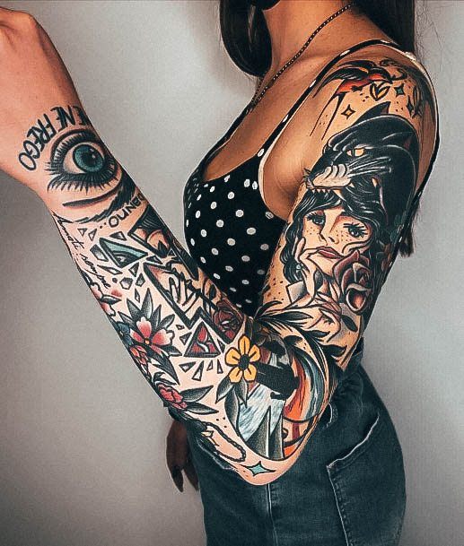 Top 100 Best Female Tattoos - Gorgeous Body Art Design Ideas