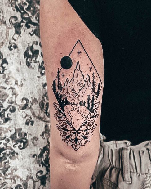 Distinctive Female Forest Tattoo Designs