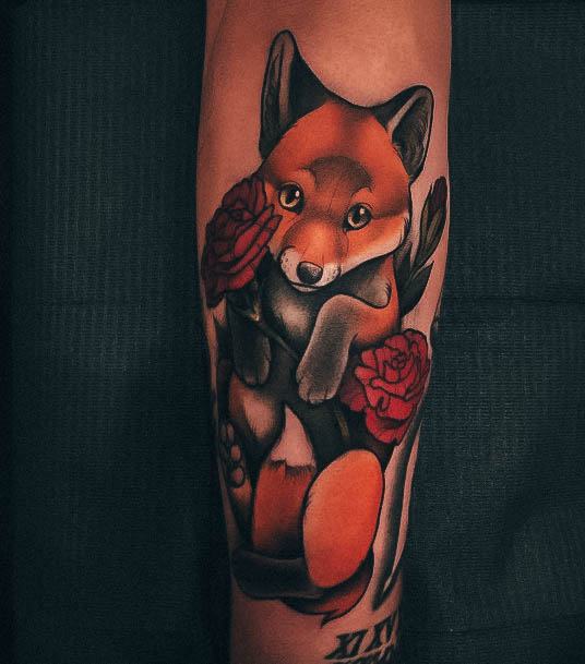 Distinctive Female Fox Tattoo Designs