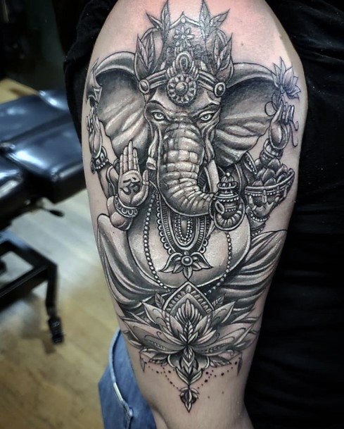 Distinctive Female Ganesha Tattoo Designs