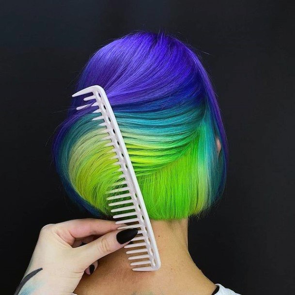 Distinctive Female Green Hairstyles Ideas