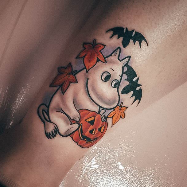 Distinctive Female Halloween Tattoo Designs