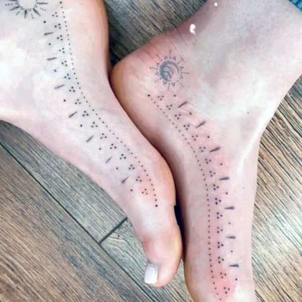 Distinctive Female Handpoke Tattoo Designs