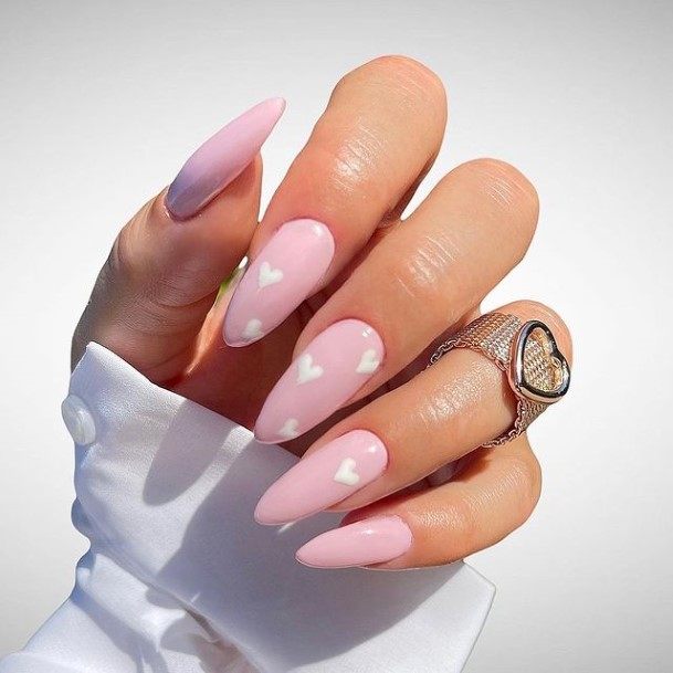 Distinctive Female Heart Nail Designs