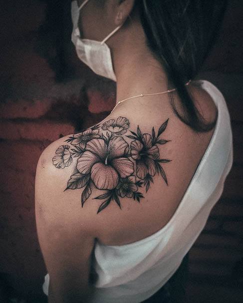 Distinctive Female Hibiscus Tattoo Designs