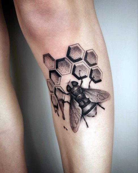 Distinctive Female Honeycomb Tattoo Designs