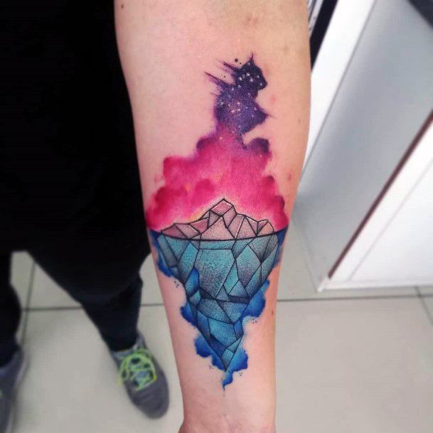 Distinctive Female Iceberg Tattoo Designs