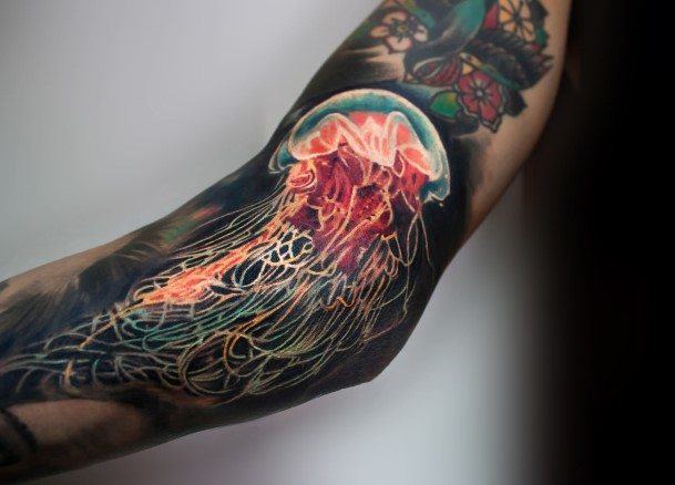 Distinctive Female Jellyfish Tattoo Designs