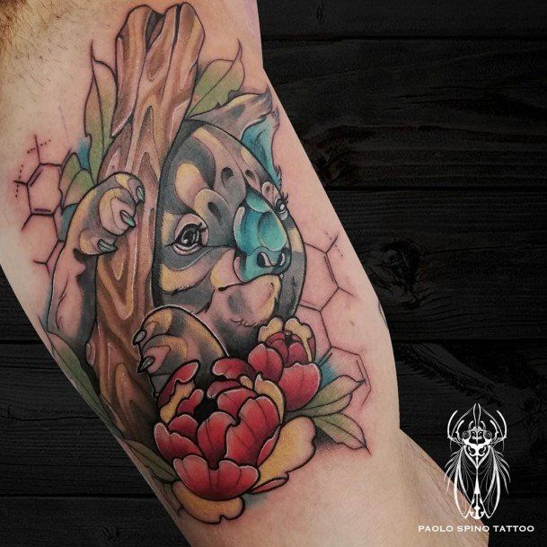 Distinctive Female Koala Tattoo Designs