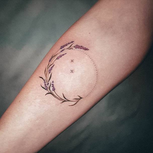 Distinctive Female Lavender Tattoo Designs