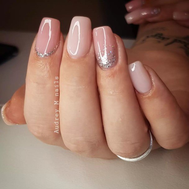 Distinctive Female Light Nude Nail Designs