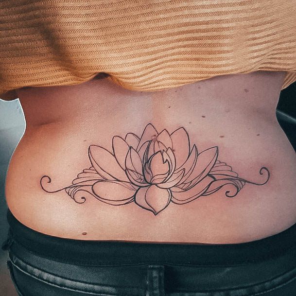 Distinctive Female Lower Back Tattoo Designs