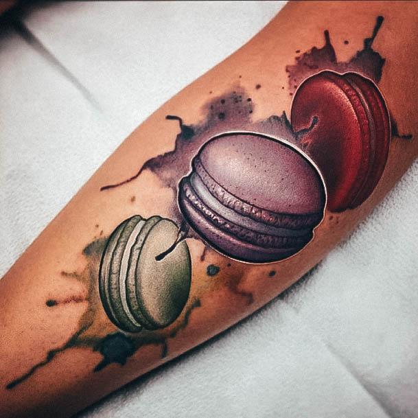 Distinctive Female Macaron Tattoo Designs