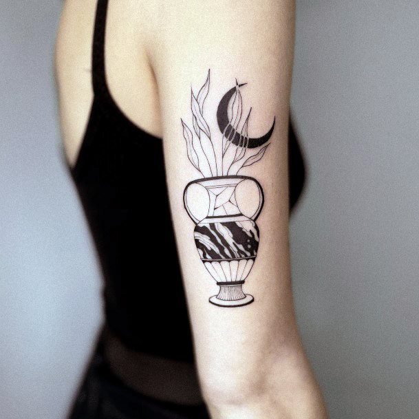 Distinctive Female Marble Tattoo Designs