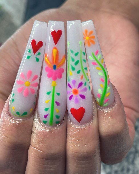 Distinctive Female Mexican Nail Designs