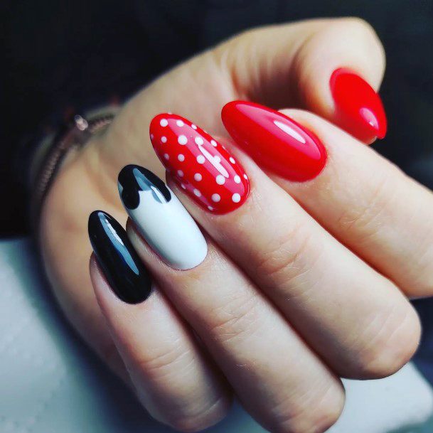 Distinctive Female Mickey Mouse Nail Designs