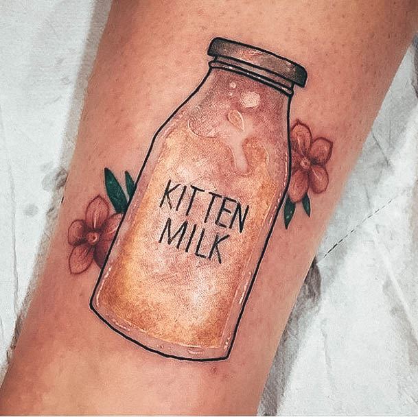 Distinctive Female Milk Tattoo Designs