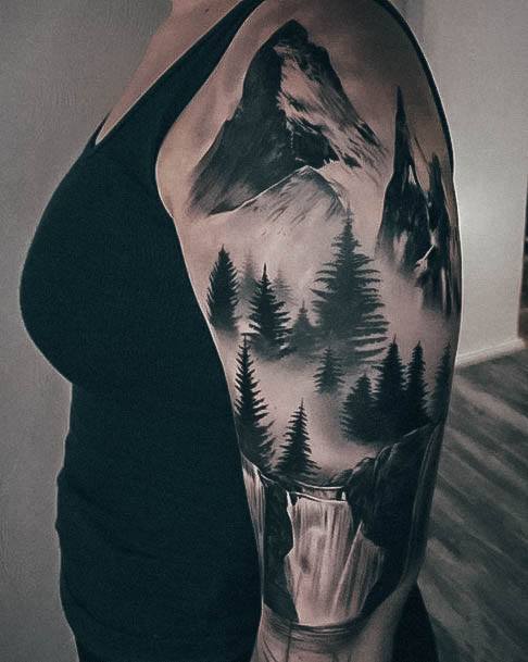 Distinctive Female Nature Tattoo Designs