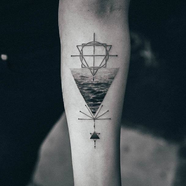 Distinctive Female Ocean Tattoo Designs