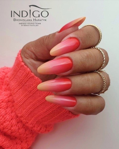 Distinctive Female Ombre Nail Designs