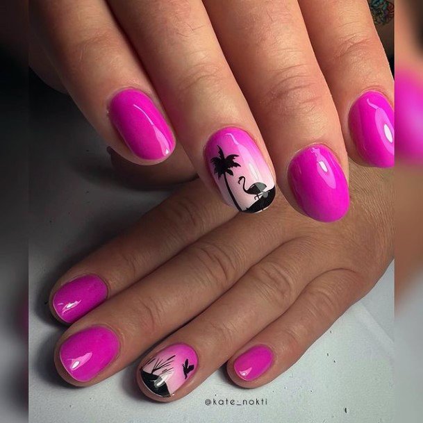 Distinctive Female Ombre Summer Nail Designs