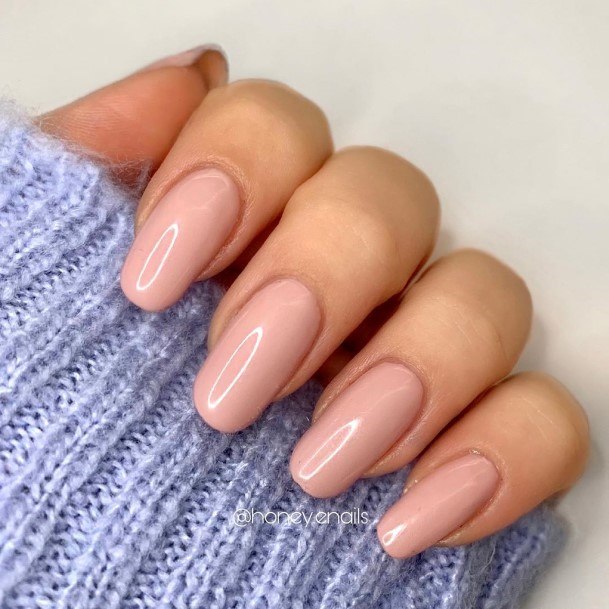 Distinctive Female Pale Pink Nail Designs