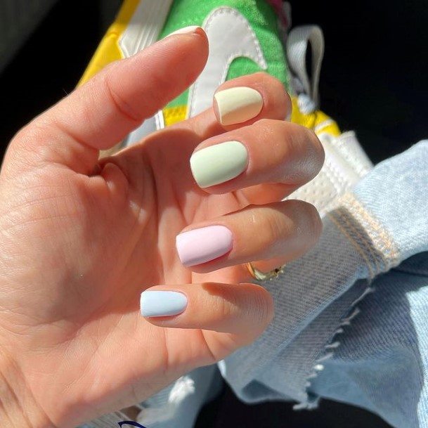 Distinctive Female Pastel Nail Designs