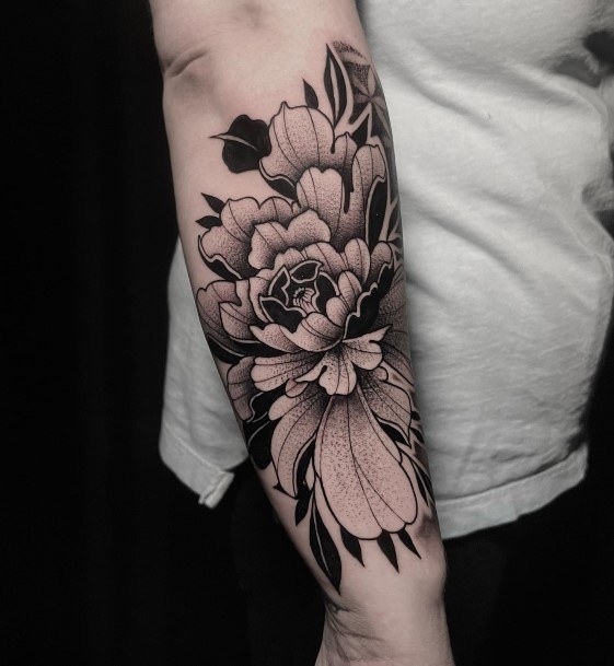 peonies in Neo Traditional Tattoos  Search in 13M Tattoos Now  Tattoodo