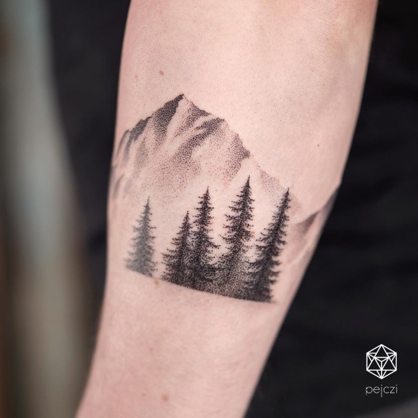 Distinctive Female Pine Tree Tattoo Designs