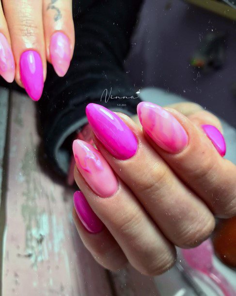 Distinctive Female Pink Dress Nail Designs