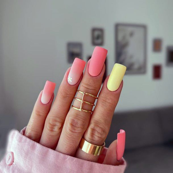 Distinctive Female Pink Summer Nail Designs