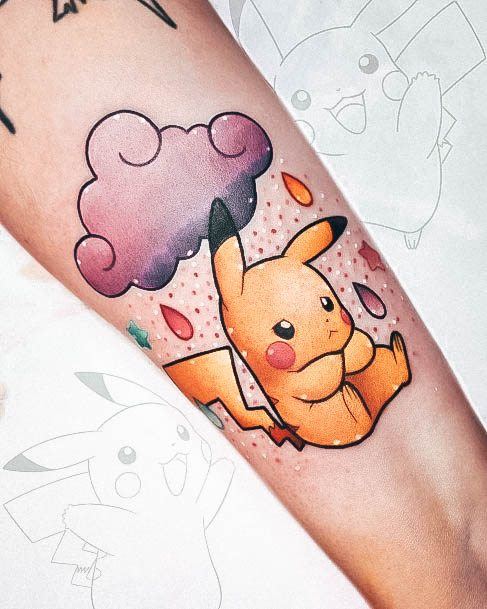 Distinctive Female Pokemon Tattoo Designs