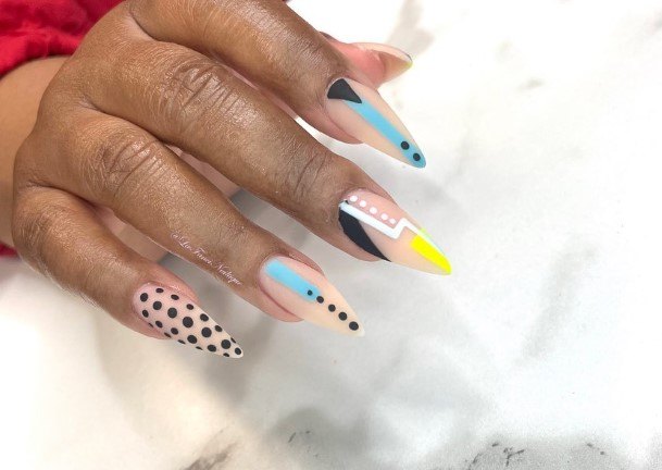 Distinctive Female Polka Dot Nail Designs