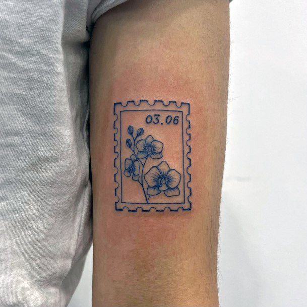 Top 100 Best Postage Stamp Tattoos For Women Mail Design Ideas