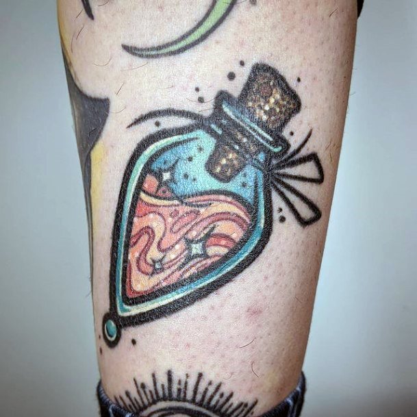 Distinctive Female Potion Tattoo Designs