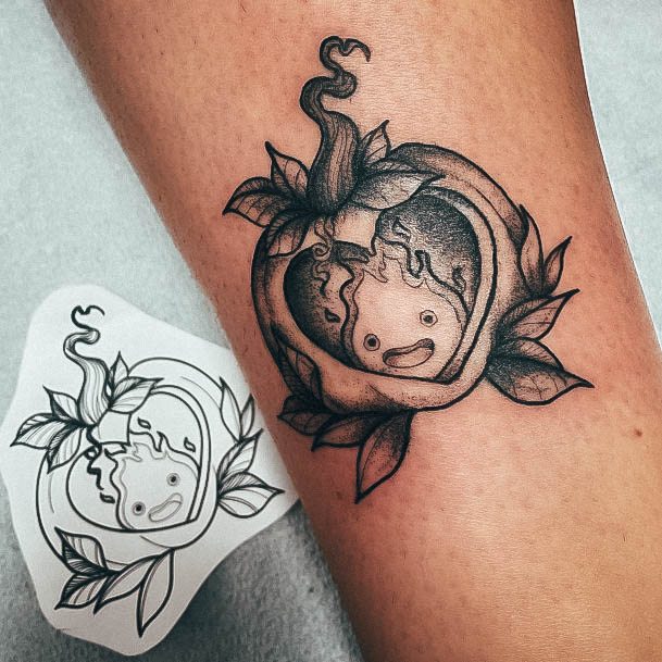 Distinctive Female Pumpkin Tattoo Designs