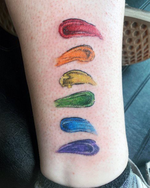 Distinctive Female Rainbow Tattoo Designs