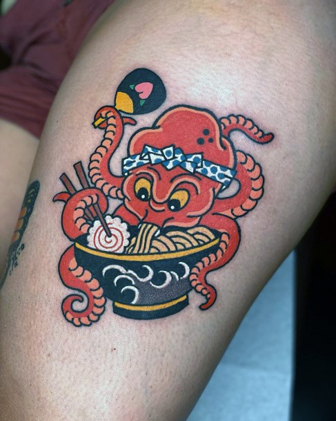 Distinctive Female Ramen Tattoo Designs