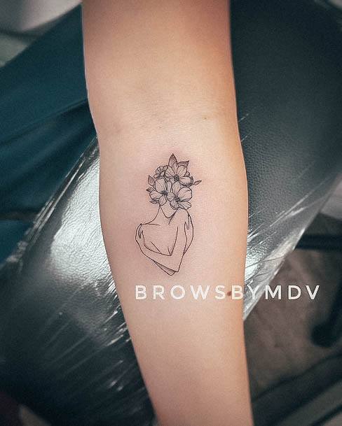 Distinctive Female Self Love Tattoo Designs